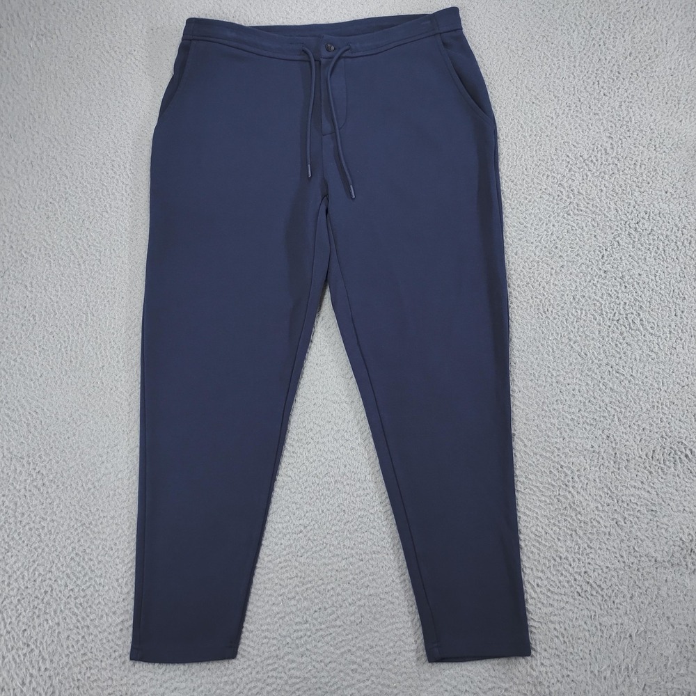 ESNTLS Jogger Pants Mens Large Blue Jogger Sweatpants Elastic Waist USA